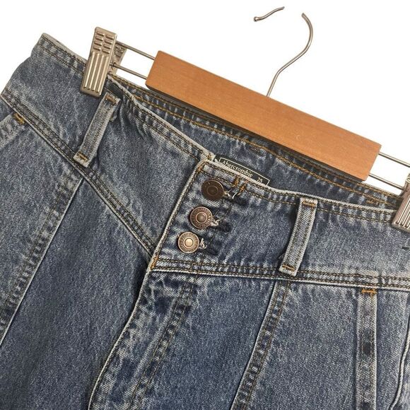 Abercrombie & Fitch "Mom Jean" Tapered Fray Leg Button Fly Size 25/0 - Picture 4 of 9